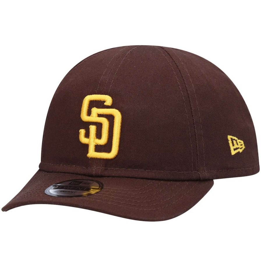 San Diego Padres Caps * | Newborn & Infant San Diego Padres New Era Brown My First 9Twenty Stretch Fit Hat