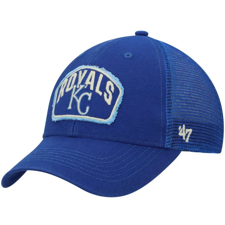 Kansas City Royals Caps * | Men'S Kansas City Royals '47 Royal Cledus Mvp Trucker Snapback Hat