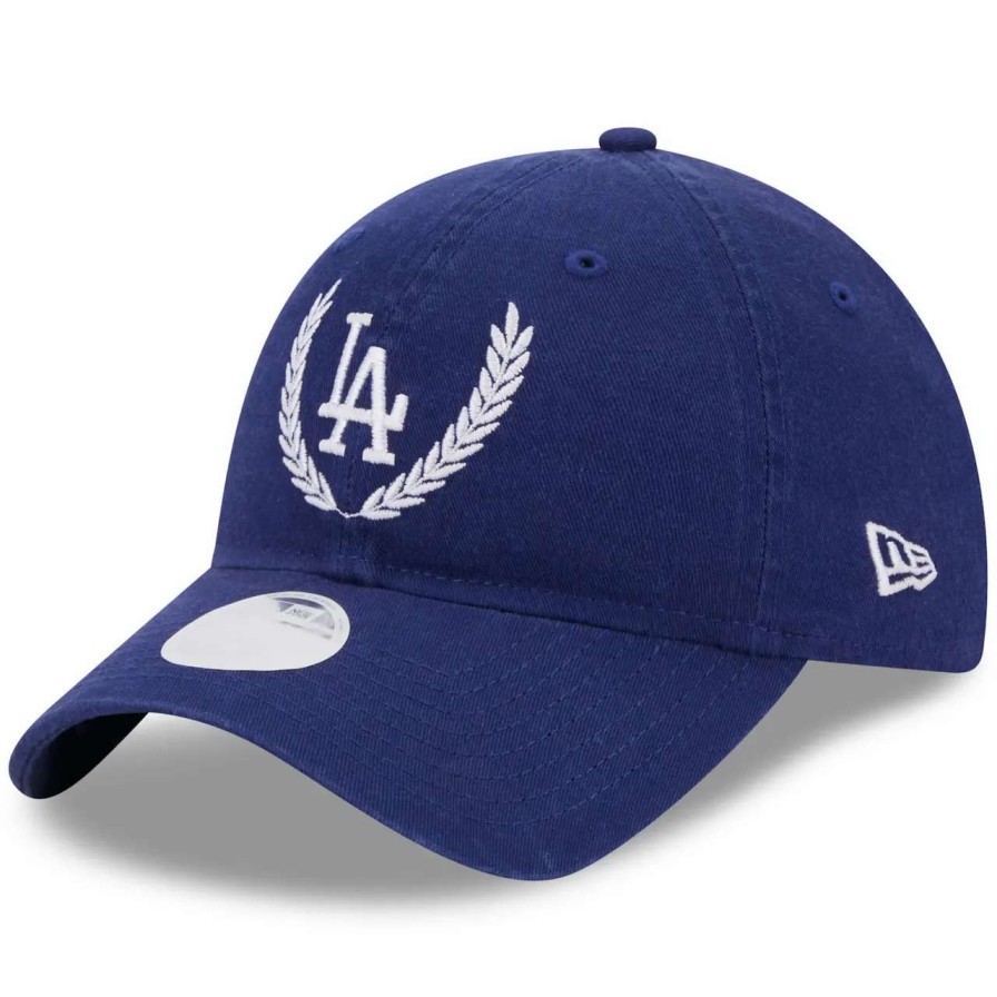 Los Angeles Dodgers Caps * | Women'S Los Angeles Dodgers New Era Royal Leaves 9Twenty Adjustable Hat