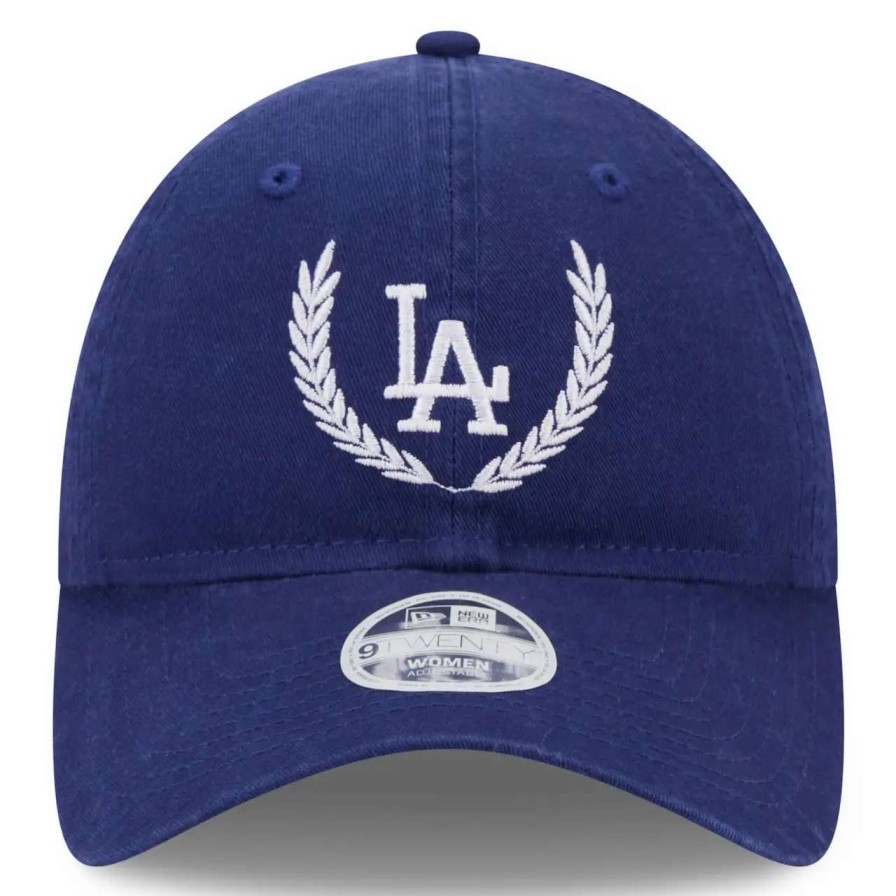 Los Angeles Dodgers Caps * | Women'S Los Angeles Dodgers New Era Royal Leaves 9Twenty Adjustable Hat