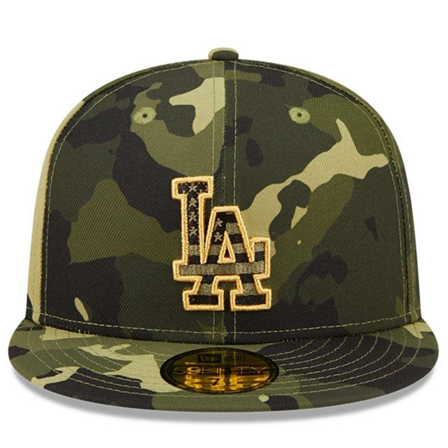 Los Angeles Dodgers Caps * | Men'S Los Angeles Dodgers New Era Camo 2022 Armed Forces Day On-Field 59Fifty Fitted Hat