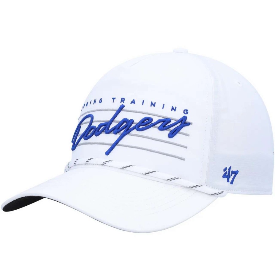 Los Angeles Dodgers Caps * | Men'S Los Angeles Dodgers '47 White Downburst Hitch Snapback Hat