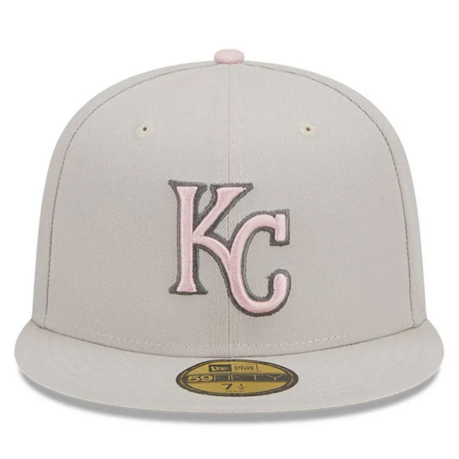 Kansas City Royals Caps * | Men'S Kansas City Royals New Era Khaki 2023 Mother'S Day On-Field 59Fifty Fitted Hat