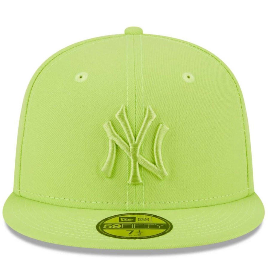 New York Yankees Caps * | Men'S New York Yankees New Era Neon Green 2023 Spring Color Basic 59Fifty Fitted Hat