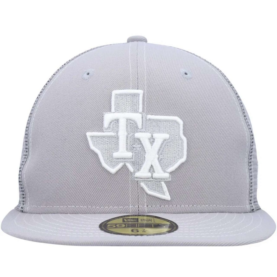 Texas Rangers Caps * | Men'S Texas Rangers New Era Gray 2023 On-Field Batting Practice 59Fifty Fitted Hat