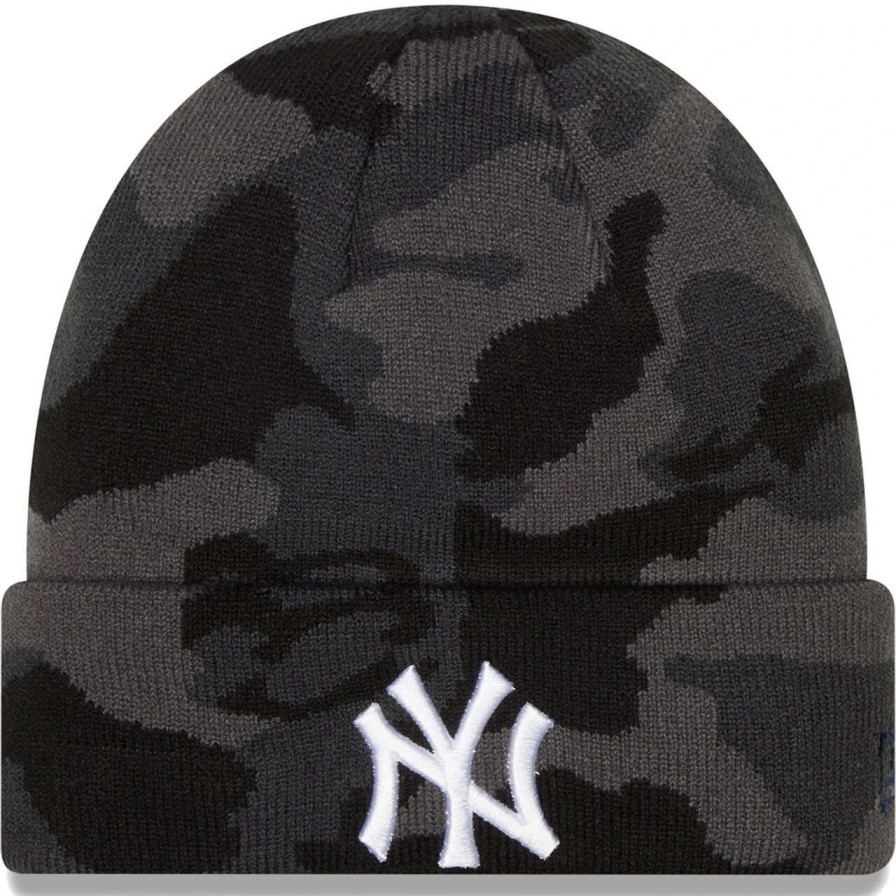 New York Yankees Caps * | Men'S New York Yankees New Era Camo Cuffed Knit Hat